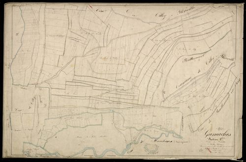Plan du cadastre napoléonien - Gamaches : Cahuttes (les), C