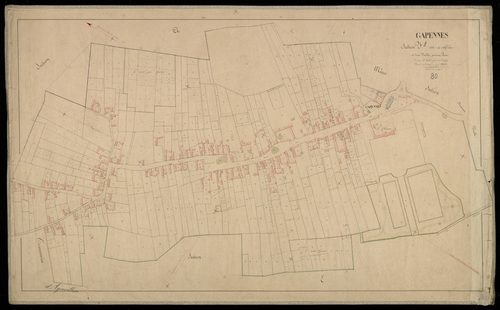 Plan du cadastre napoléonien - Gapennes : Chef-lieu (Le), F1