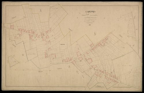 Plan du cadastre napoléonien - Gapennes : Chef-lieu (Le), F2