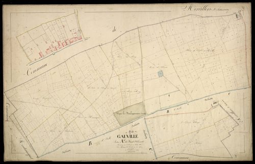 Plan du cadastre napoléonien - Gauville : Fond Saint-Clément (Le), A