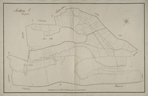 Plan du cadastre napoléonien - Gezaincourt : C1