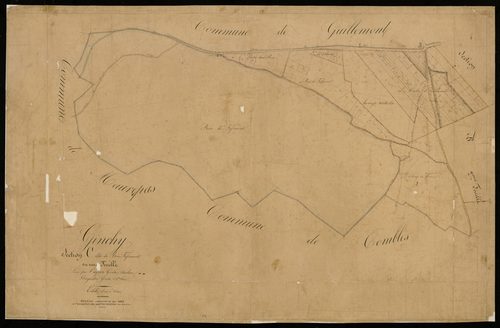 Plan du cadastre napoléonien - Ginchy : Bois Fafémont (Le), C
