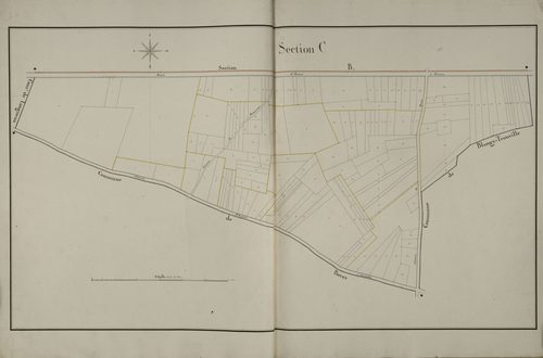 Plan du cadastre napoléonien - Glisy : C