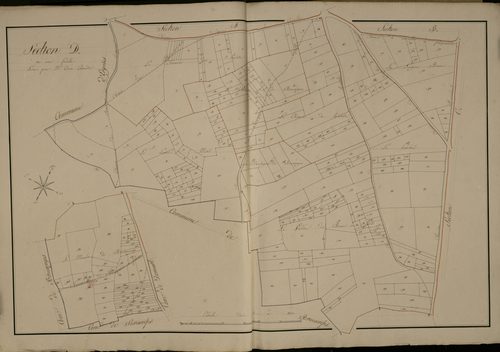 Plan du cadastre napoléonien - Gorenflos : D
