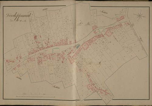 Plan du cadastre napoléonien - Gorenflos : A et B développée