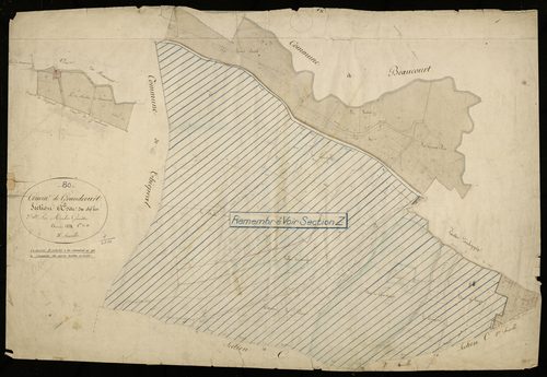 Plan du cadastre napoléonien - Grandcourt : Chef-lieu (Le), A3
