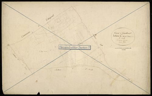Plan du cadastre napoléonien - Grandcourt : Centre (Le), C2