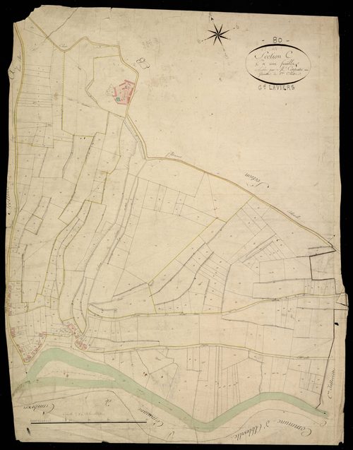 Plan du cadastre napoléonien - Grand-Laviers (Laviers) : C