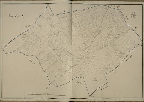 Plan du cadastre napoléonien - Grattepanche : A