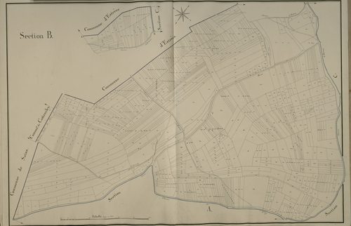 Plan du cadastre napoléonien - Grattepanche : B