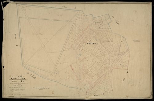 Plan du cadastre napoléonien - Grivesnes : Grand Champ (Le) ; Grivesnes Chef-lieu, A2