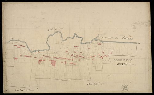 Plan du cadastre napoléonien - Grouches-Luchuel (Grouche) : C1