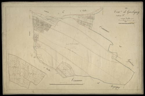 Plan du cadastre napoléonien - Guerbigny : F2 et partie développée de F2