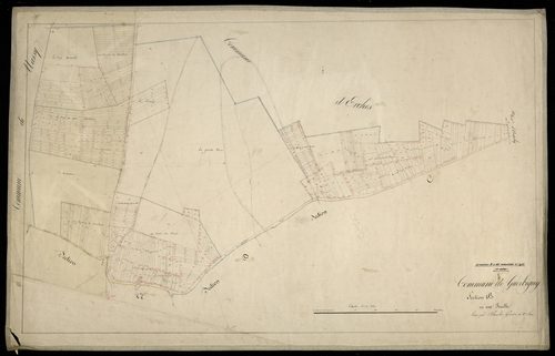 Plan du cadastre napoléonien - Guerbigny : B