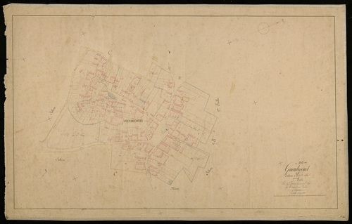 Plan du cadastre napoléonien - Gueudecourt : Chef-lieu (Le), B2