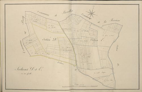 Plan du cadastre napoléonien - Atlas cantonal - Guignemicourt : D et E