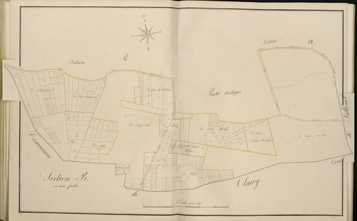 Plan du cadastre napoléonien - Atlas cantonal - Guignemicourt : B
