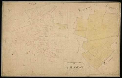 Plan du cadastre napoléonien - Guillemont : Chef-lieu (Le) ; Plaine de Ginchy (La), A