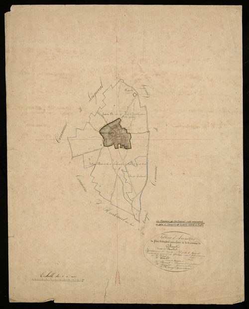 Plan du cadastre napoléonien - Guillemont : tableau d'assemblage