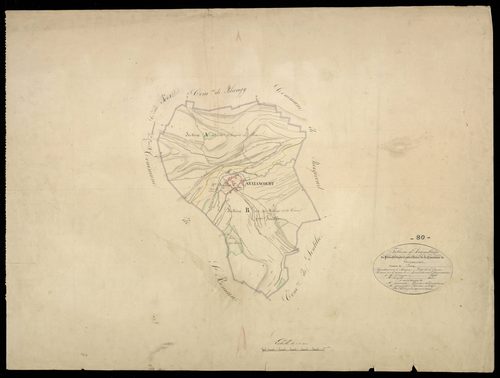 Plan du cadastre napoléonien - Guizancourt : tableau d'assemblage