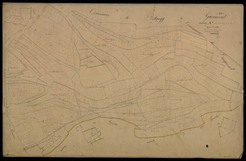 Plan du cadastre napoléonien - Guizancourt : Chemin de Poix (Le), A