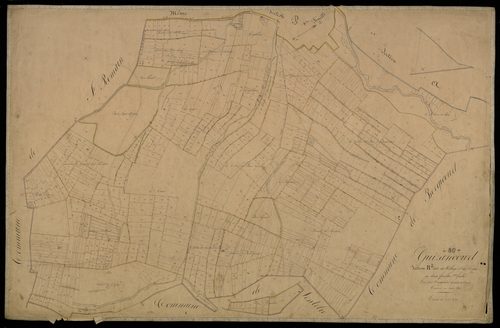 Plan du cadastre napoléonien - Guizancourt : Village (Le) ; Cave (Le), B2