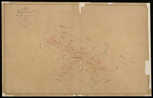 Plan du cadastre napoléonien - Guyencourt-Saulcourt (Guyencourt) : Saulcourt, B2