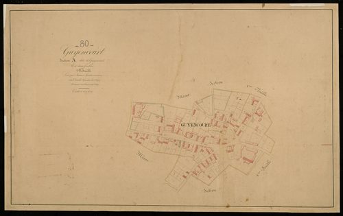 Plan du cadastre napoléonien - Guyencourt-Saulcourt (Guyencourt) : Guyencourt, A2