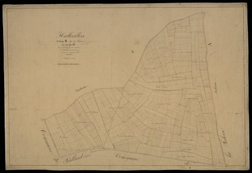 Plan du cadastre napoléonien - Hallivillers : Fumon (Le), B