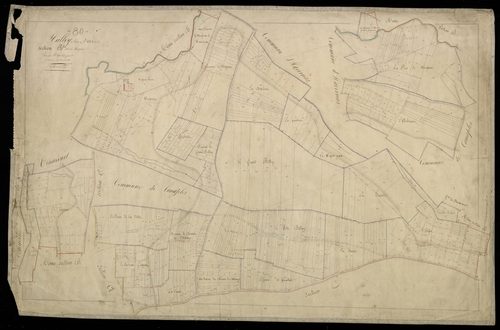 Plan du cadastre napoléonien - Halloy-Les-Pernois (Hallois les Pernois) : Woignat, B