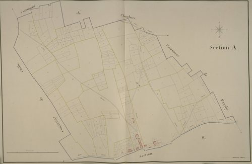 Plan du cadastre napoléonien - Hallu : A