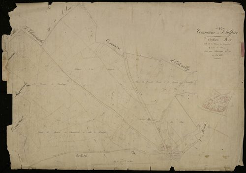 Plan du cadastre napoléonien - Ham (Saint-Sulpice) : Pâture des Royards (La), A et partie développée de A