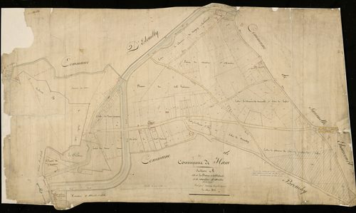 Plan du cadastre napoléonien - Ham : Plaine du Verd Galant (La) ; Moulin Saint-Martin (Le), A