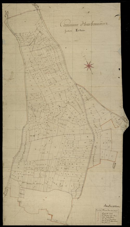 Plan du cadastre napoléonien - Harbonnieres : E2
