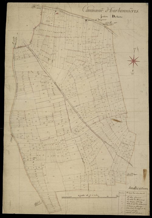 Plan du cadastre napoléonien - Harbonnieres : D2