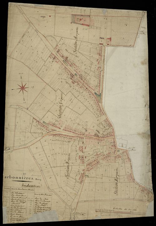 Plan du cadastre napoléonien - Harbonnieres : Bourg, A2, E1, F1et G2