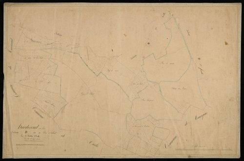 Plan du cadastre napoléonien - Hardecourt-Au-Bois : Bois d'Enhaut (Le), B3