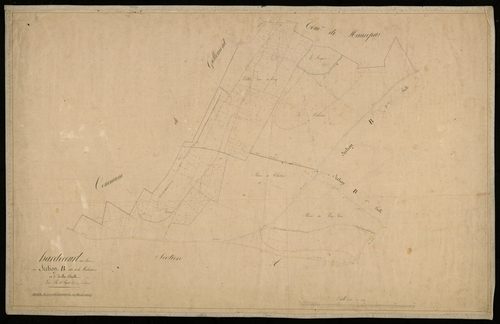 Plan du cadastre napoléonien - Hardecourt-Au-Bois : Maladrerie (La), B1