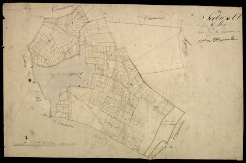 Plan du cadastre napoléonien - Harponville : Village (Le), A