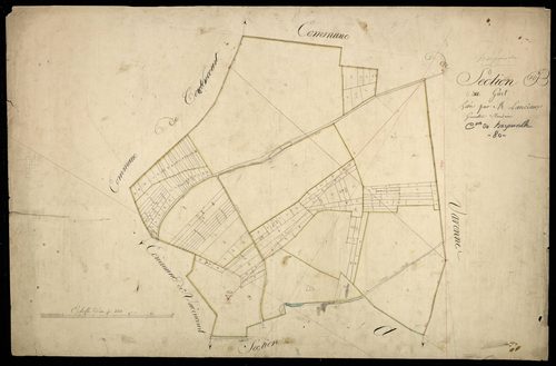 Plan du cadastre napoléonien - Harponville : B