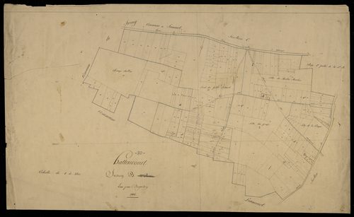 Plan du cadastre napoléonien - Hattencourt : B2
