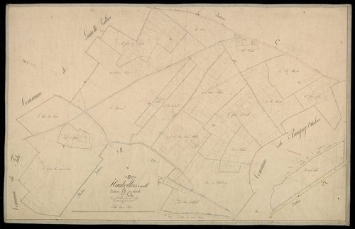 Plan du cadastre napoléonien - Hautvillers-Ouville (Hautvillers Ouville) : Hautvillers, B2