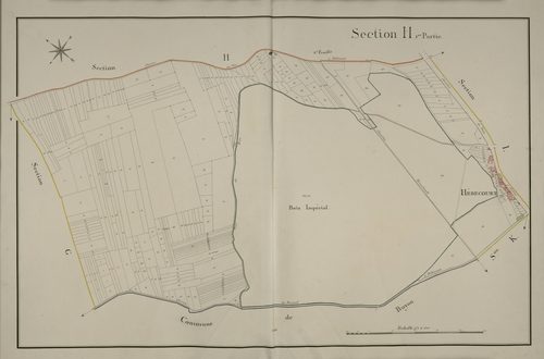 Plan du cadastre napoléonien - Hebecourt : H1