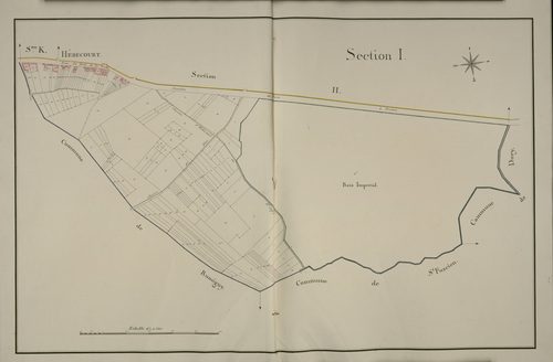 Plan du cadastre napoléonien - Hebecourt : I