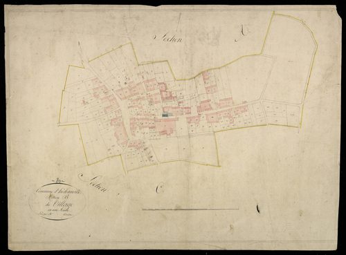 Plan du cadastre napoléonien - Hedauville : Village (Le), B
