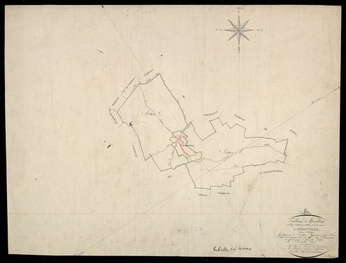 Plan du cadastre napoléonien - Hedauville : tableau d'assemblage
