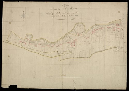 Plan du cadastre napoléonien - Hem-Hardinval (Hem) : Chef-lieu (Le), A2