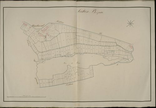 Plan du cadastre napoléonien - Hem-Hardinval (Hem) : B1
