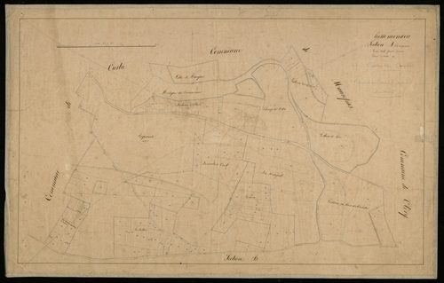 Plan du cadastre napoléonien - Hem-Monacu (Hem Monacu) : Quarante (Les), A