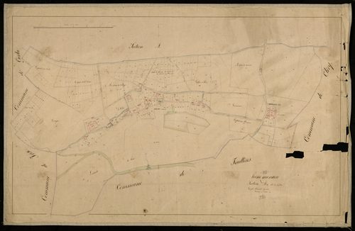 Plan du cadastre napoléonien - Hem-Monacu (Hem Monacu) : Chef-lieu (Le), B